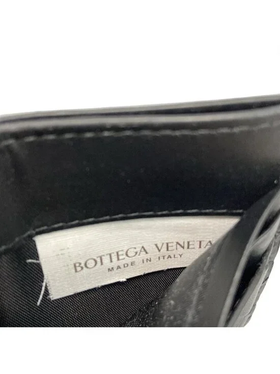Bottega Veneta Card Case Maxi Intrecciato Black Leather - Picture 4 of 6